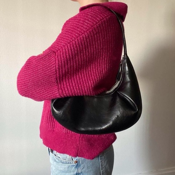 Pink Cable Knit Collared V-Neck Sweater (XL) - Picture 5 of 11